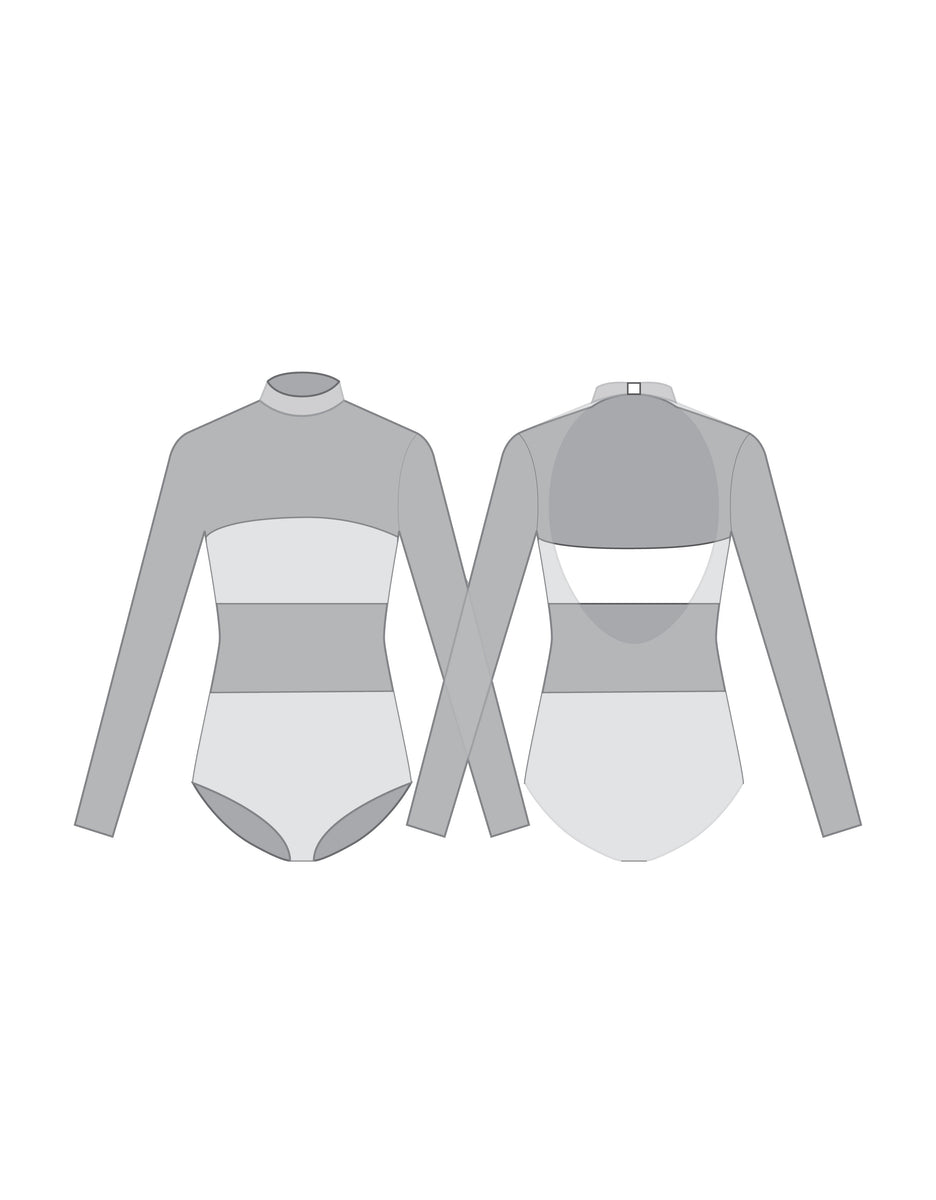 Custom Inked Mesh LS Tneck Bike Short Biketard without lining main image 1