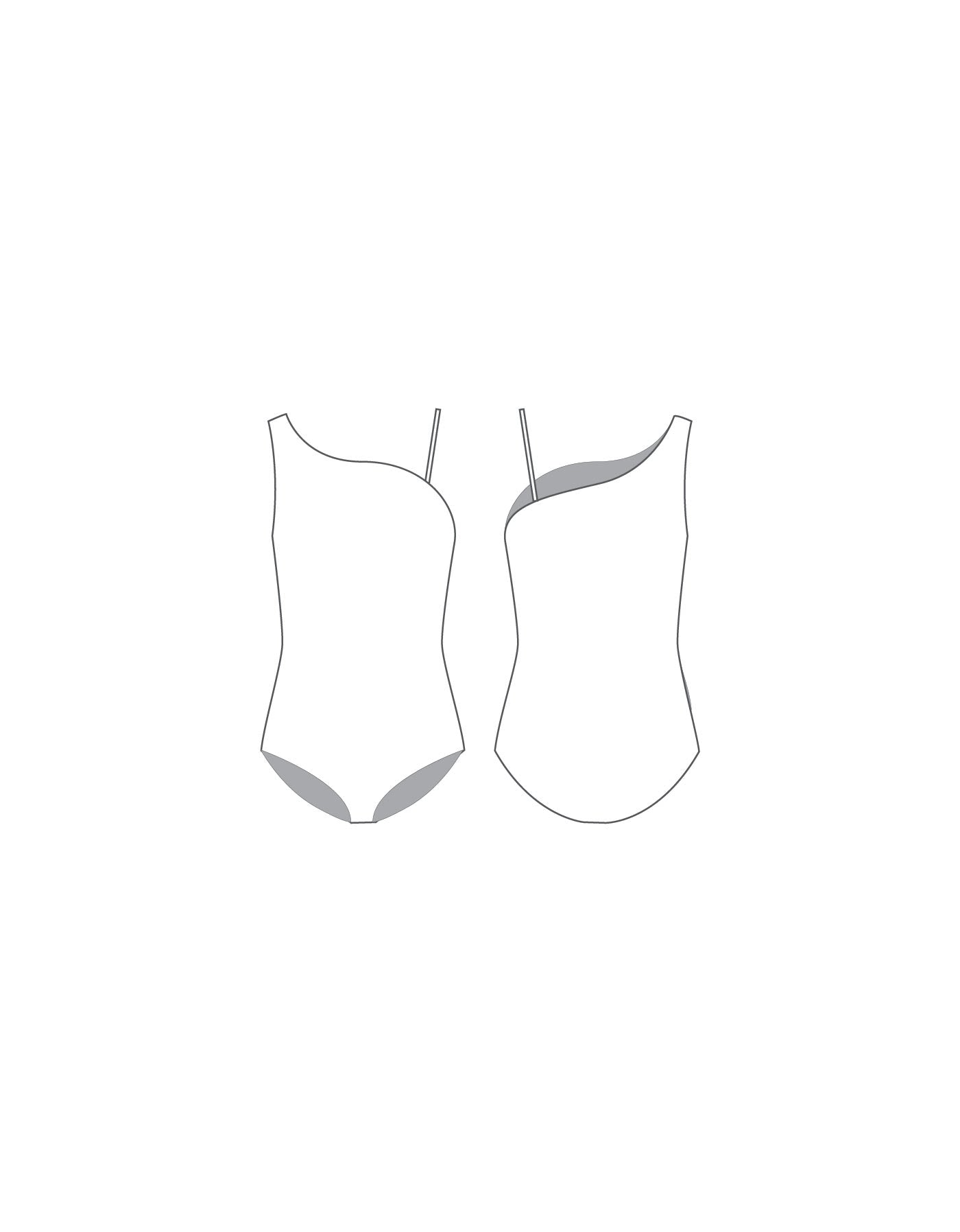 Custom Inked One Shoulder Leotard - Hologram