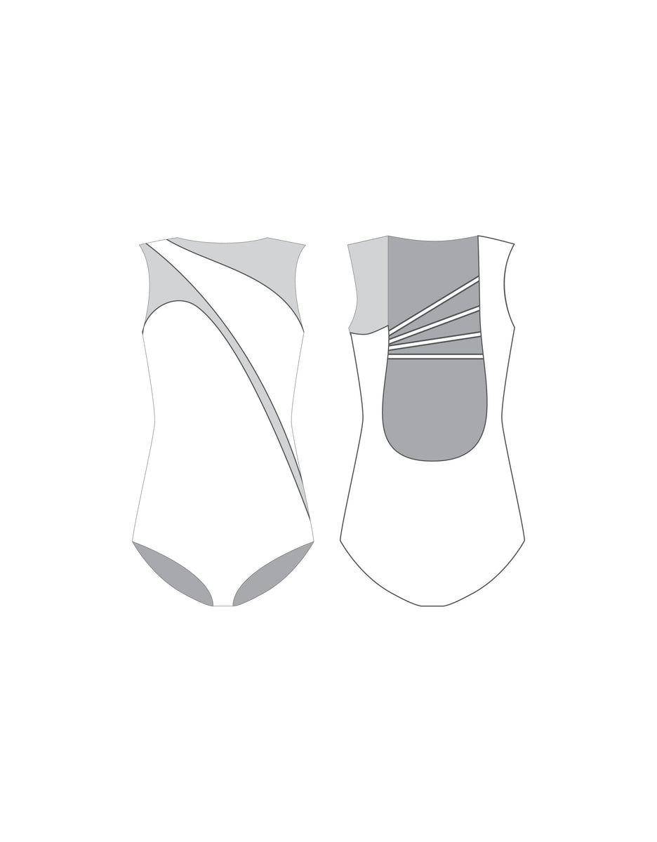 Custom Inked LS Crossover Leotard - Lycra