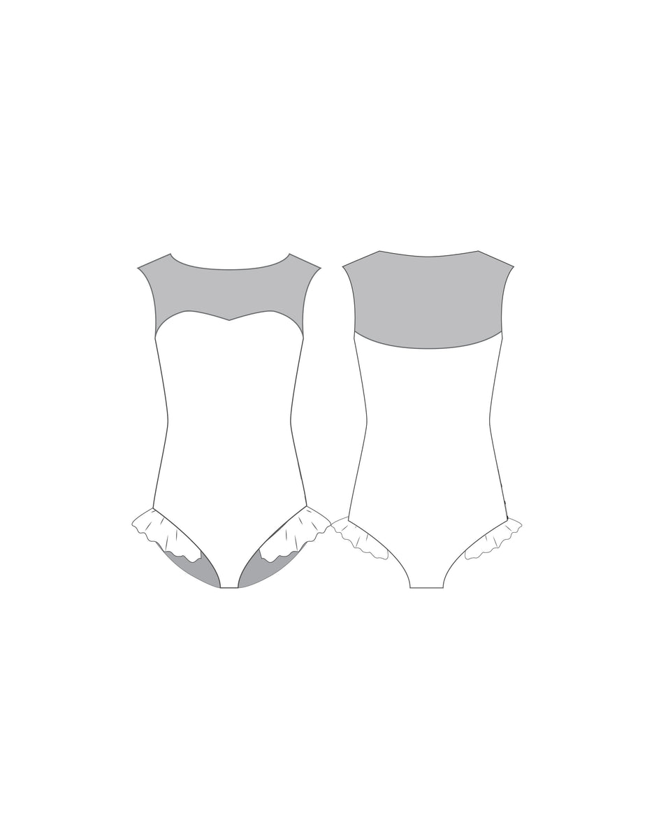 Custom Inked Raglan V Neck Leotard - Lycra main image 0
