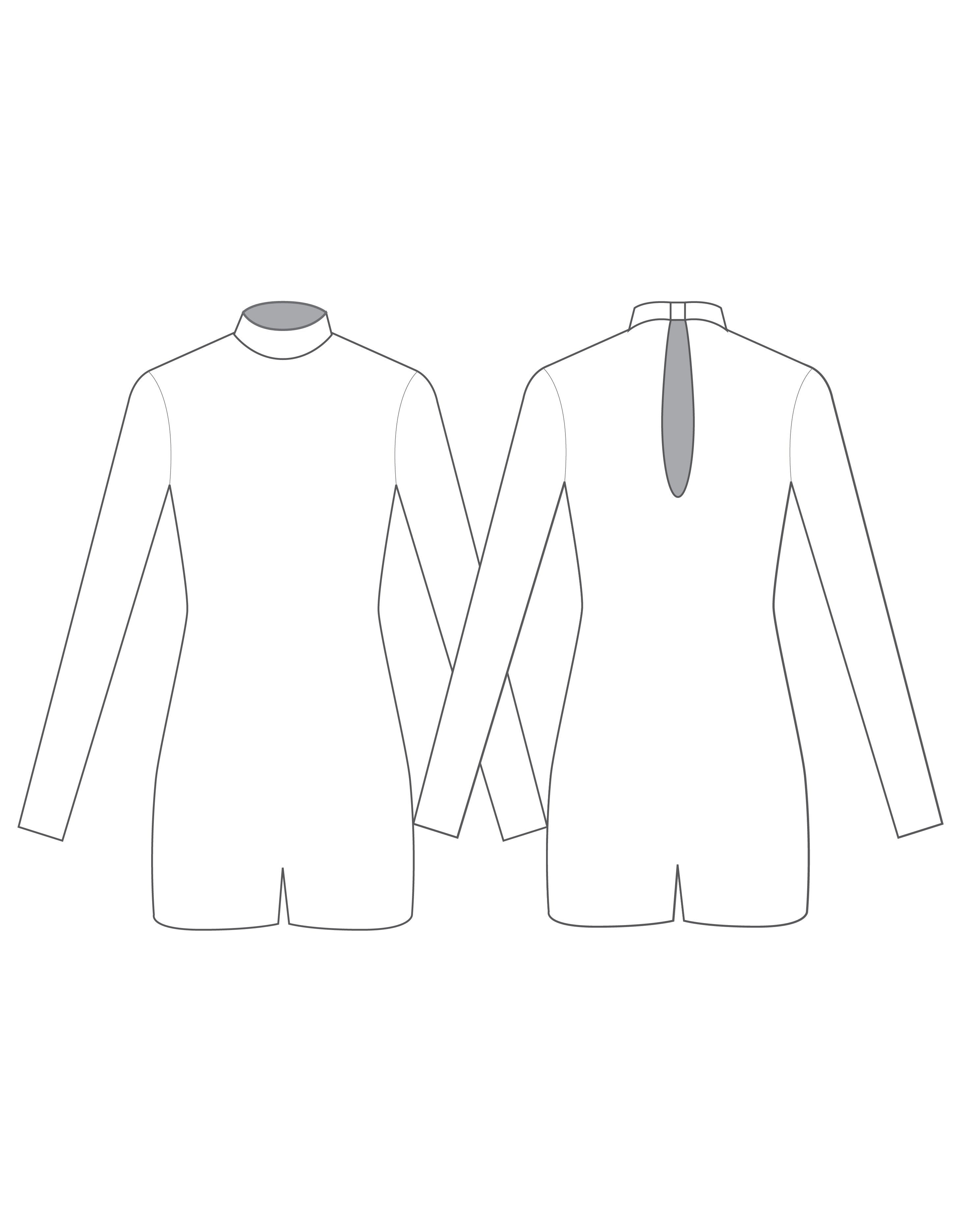 Custom Inked LS Tneck Keyhole Back Biketard - Lycra