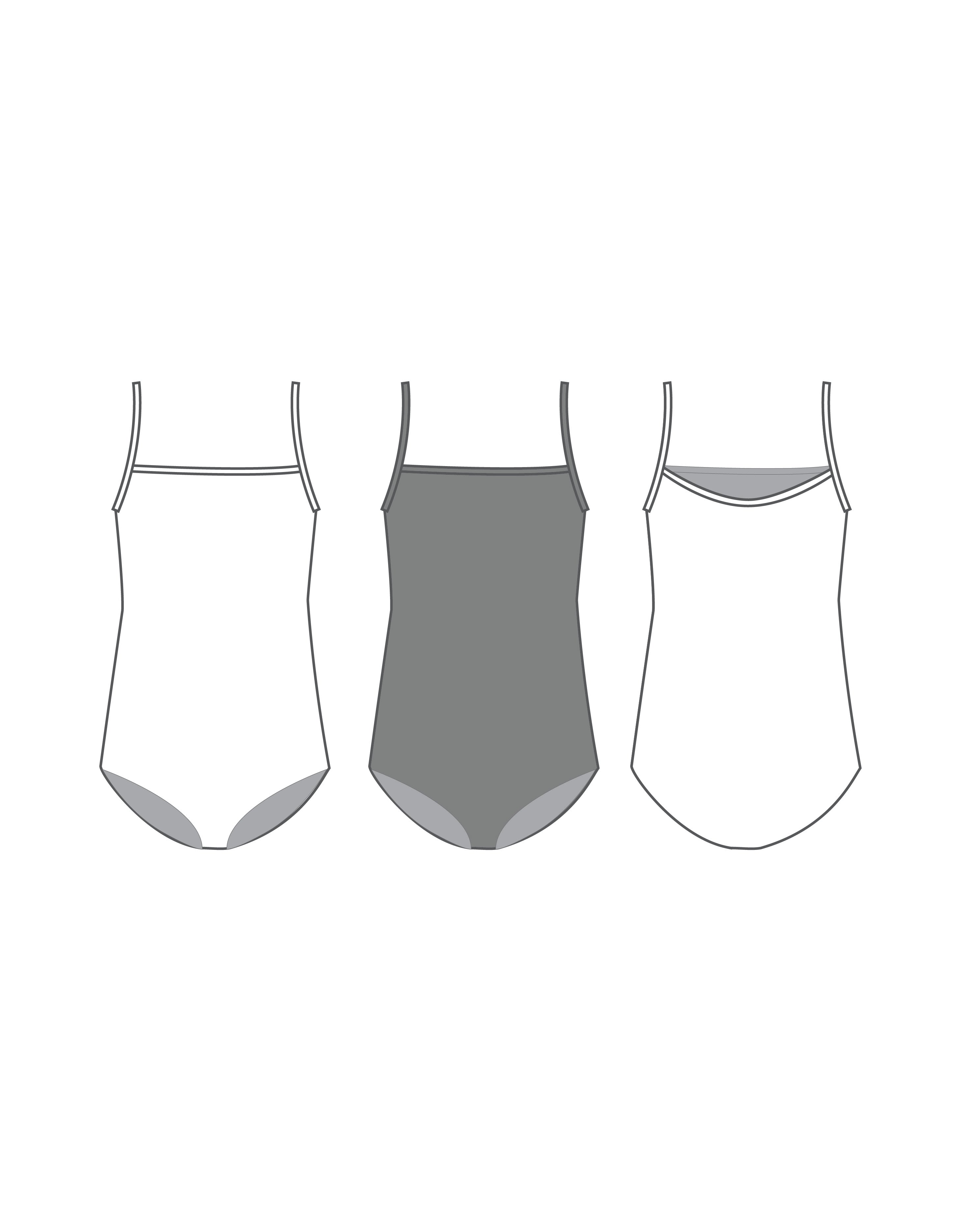 Custom Inked Reversible Cami Leotard - Hologram