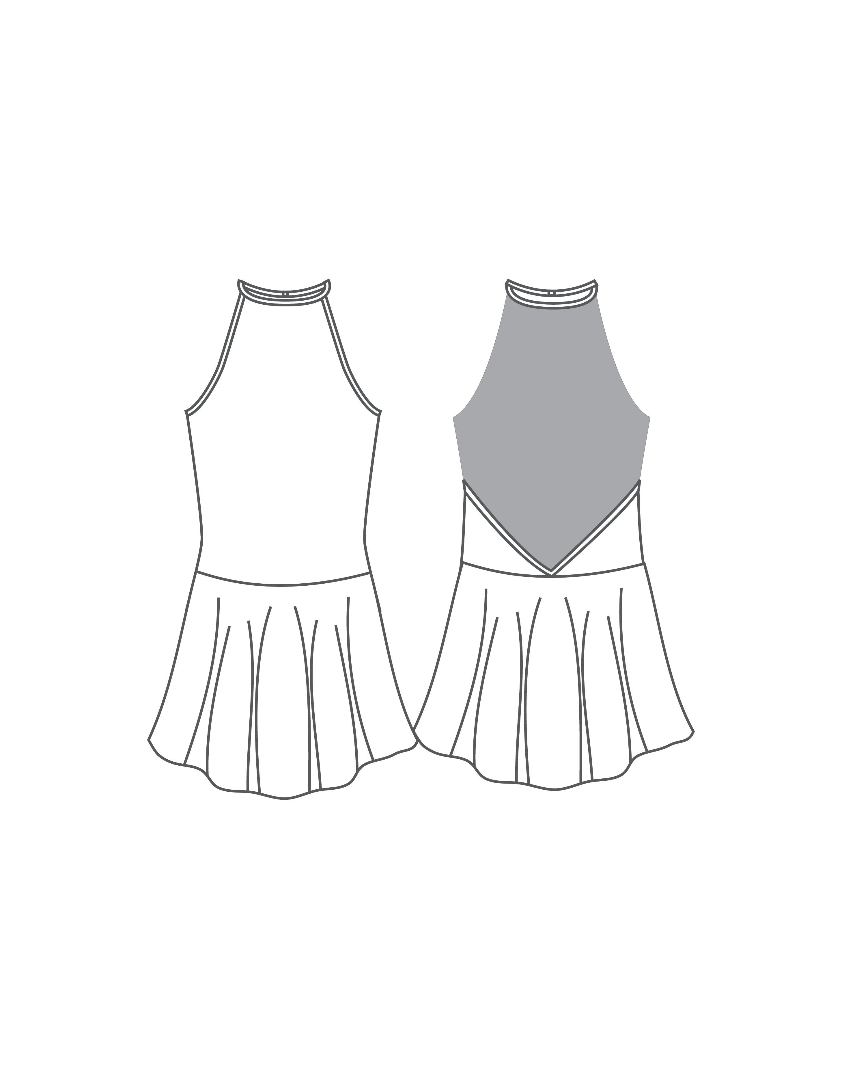 Custom Inked Halter Dress - Lycra