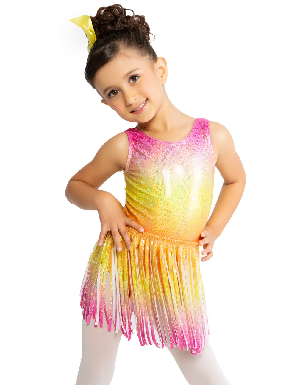 Ombre Brights Fringe Skirt