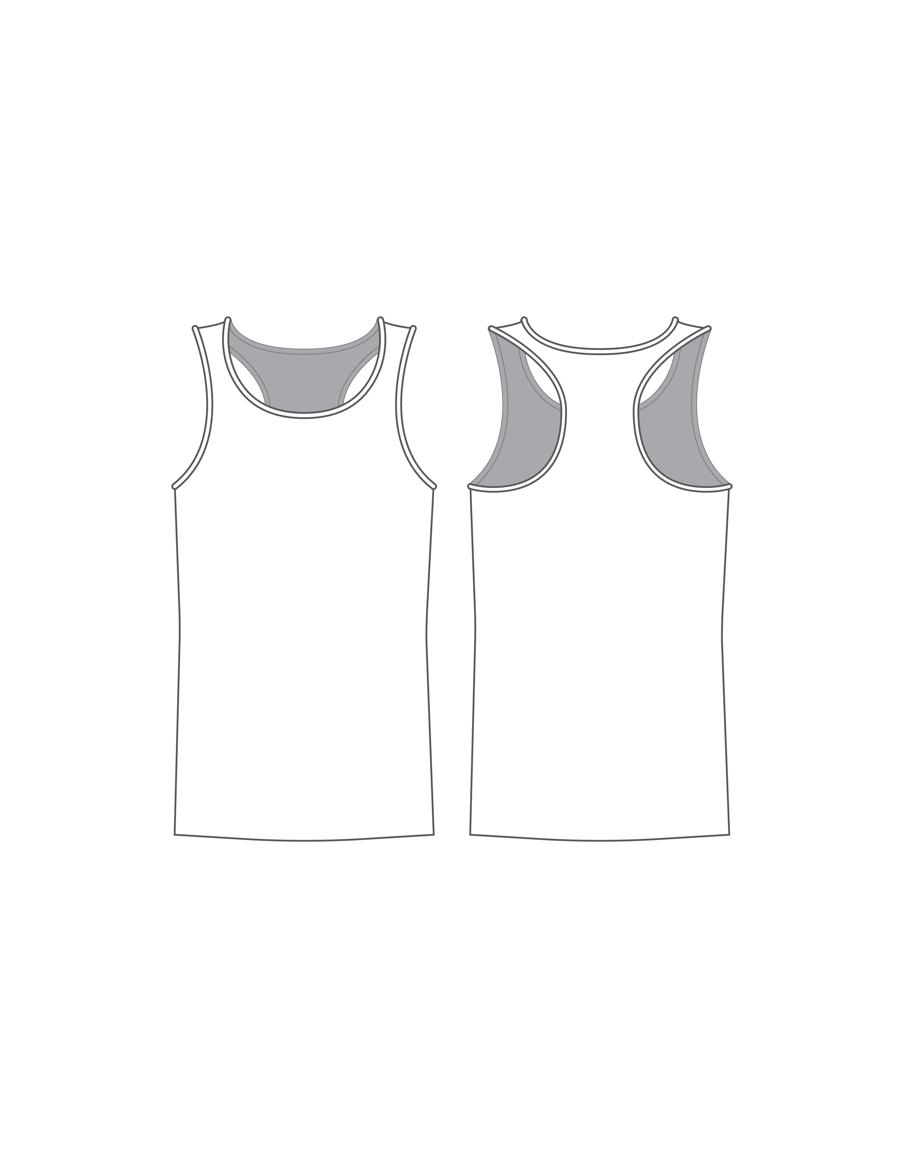 Custom Inked Racer Back Tank - Lycra