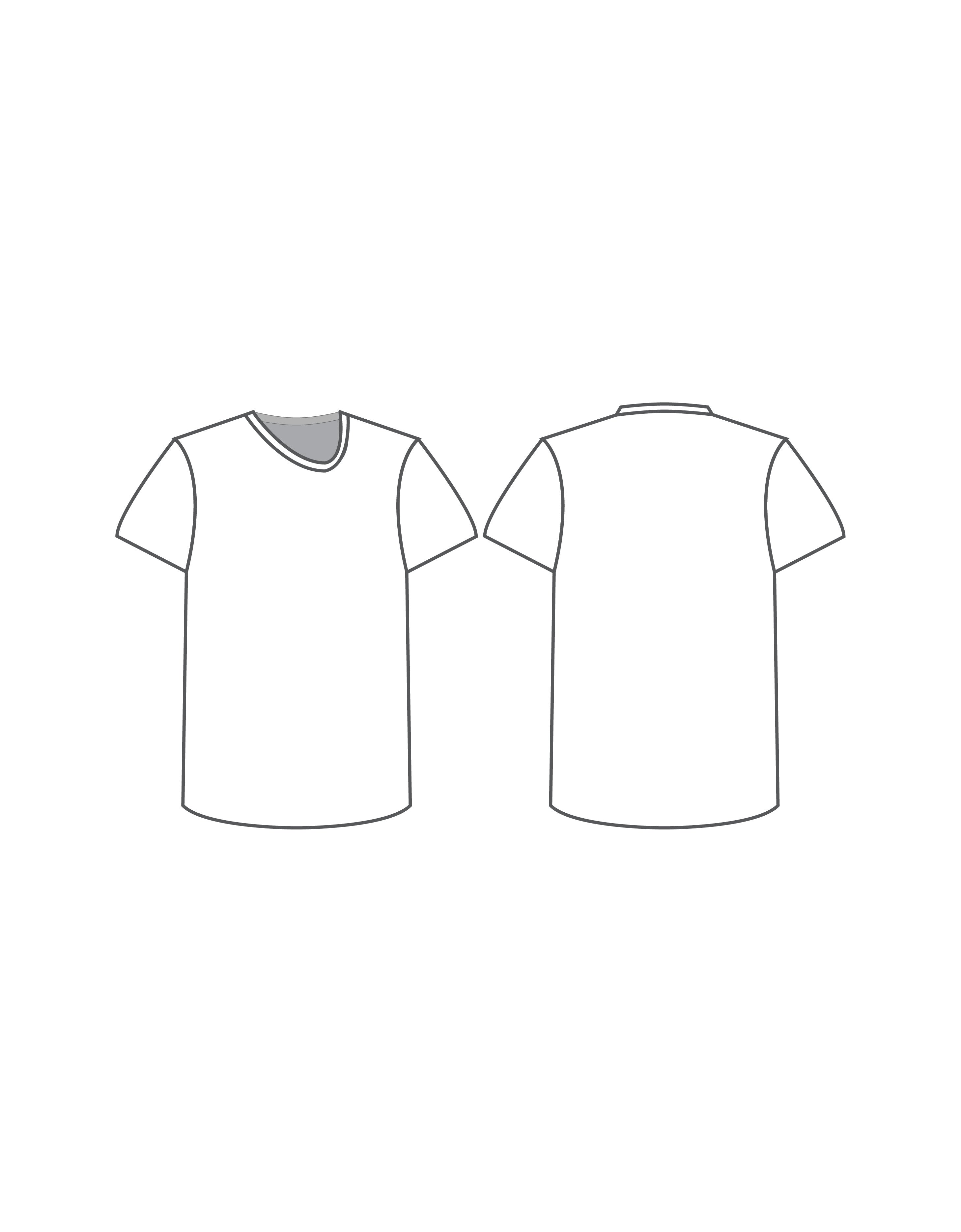 Custom Inked Asymetric Neckline T Shirt - Lycra