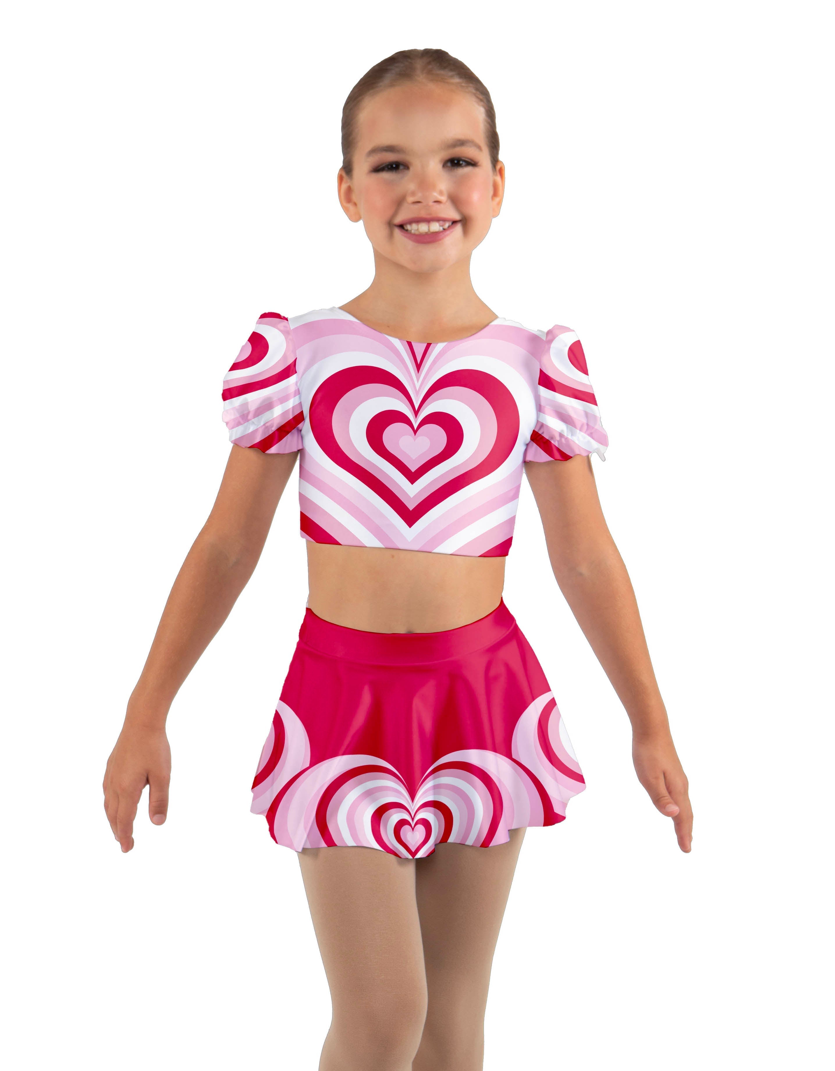 Love Shack Puff Sleeve Crop Top