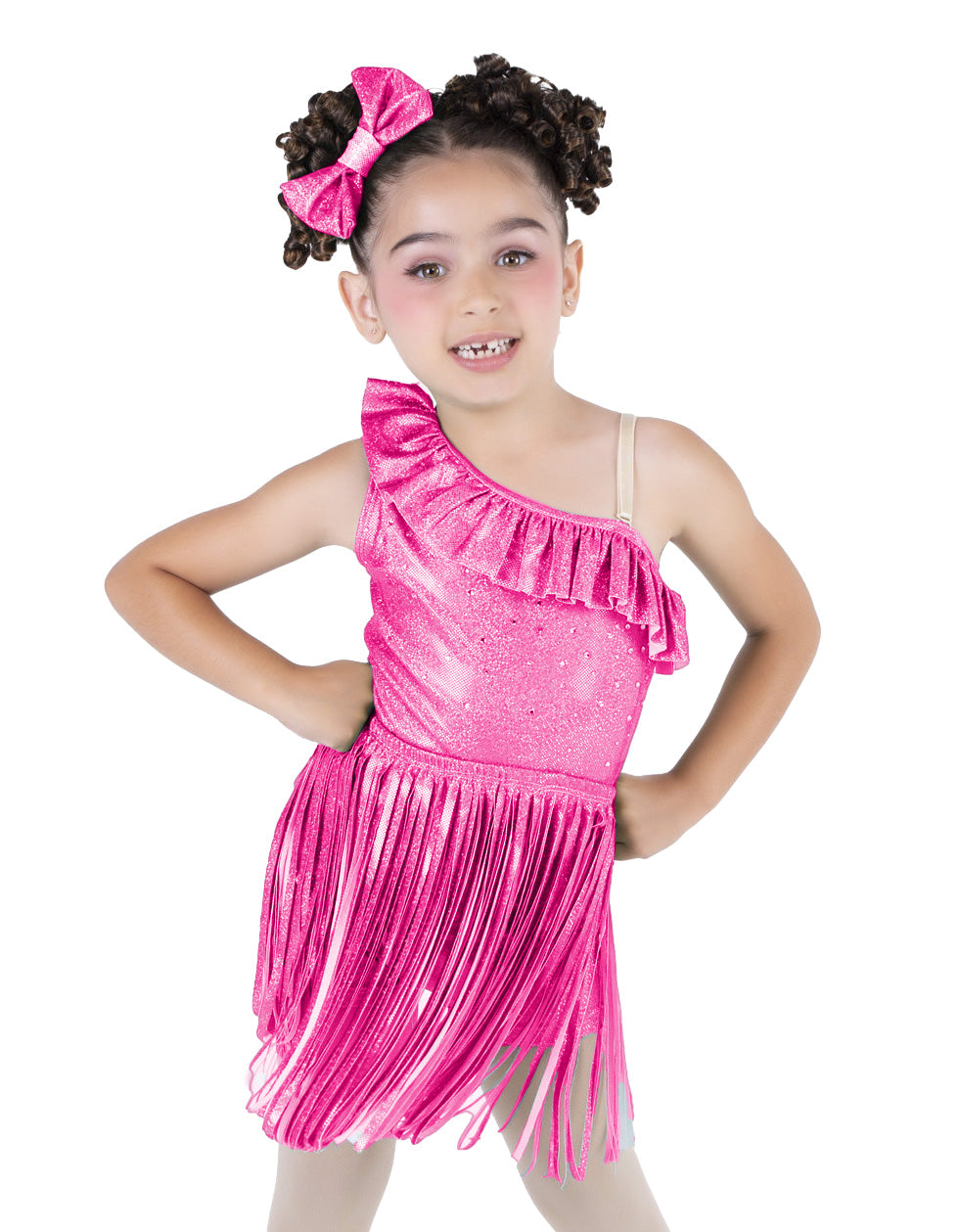 Solid Hologram Fringe Skirt