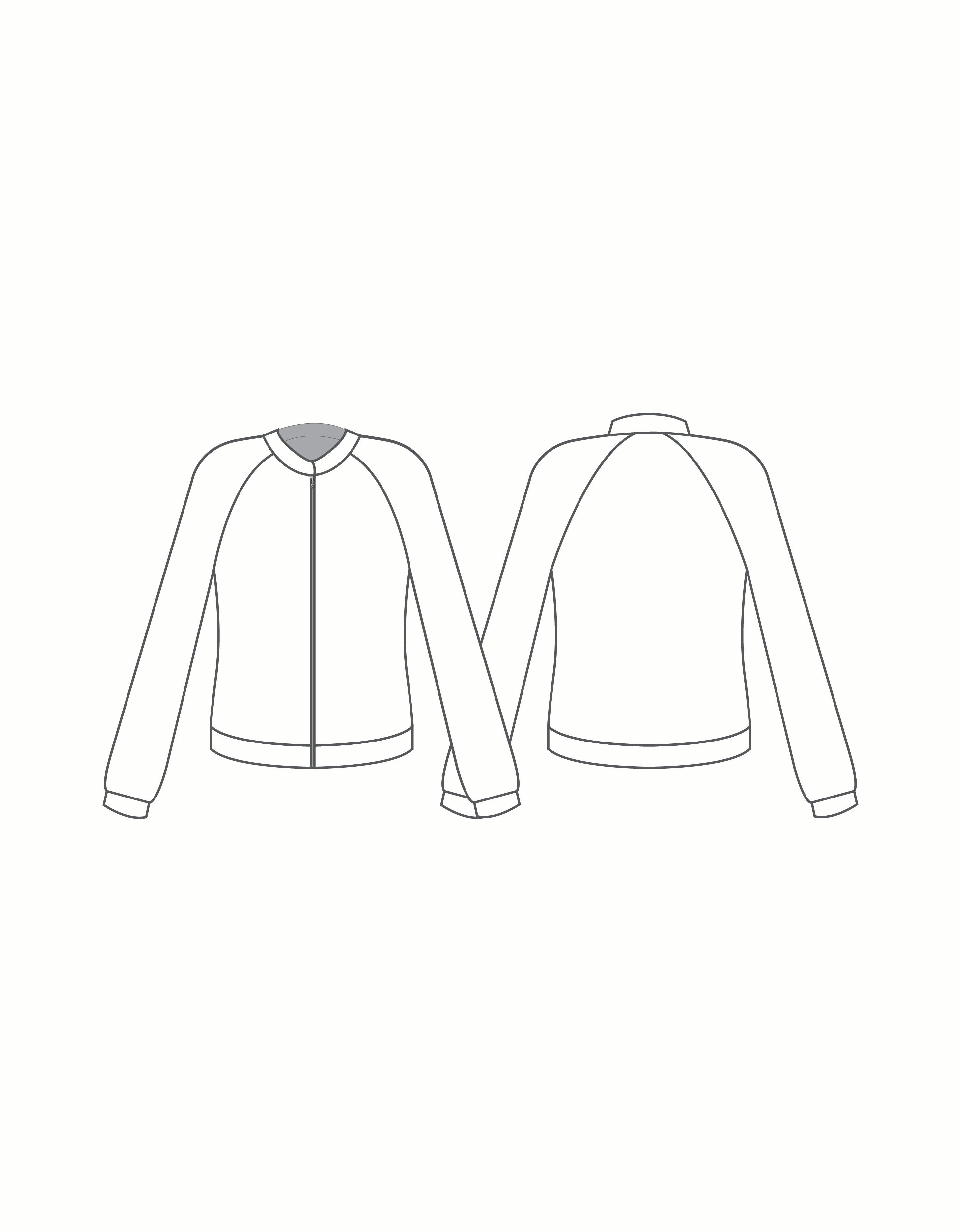 Custom Jockey Jacket Low Collar No Pocket No Rib - Mystique