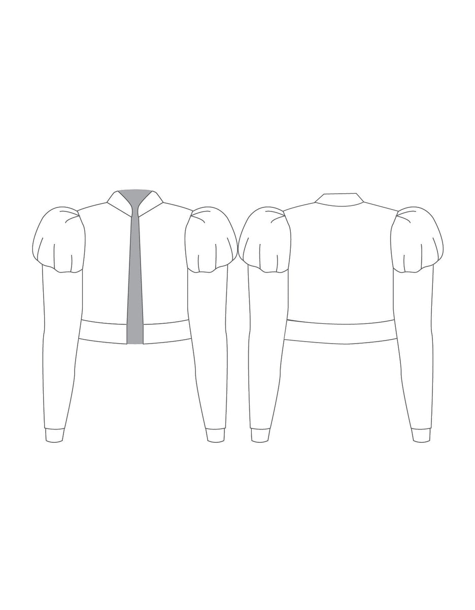 Custom Inked Puff Sleeve Round Neck Keyhole Unitard - Lycra main image 1