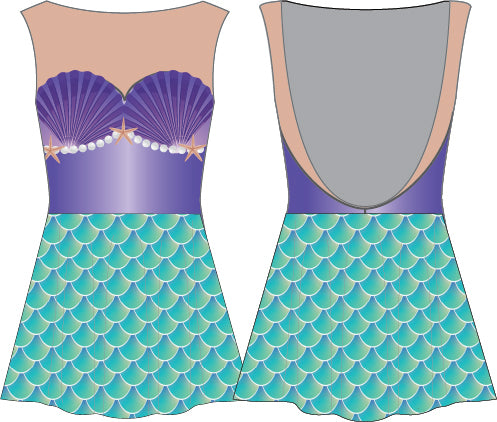 Under The Sea Mesh Sweetheart A-Line Dress