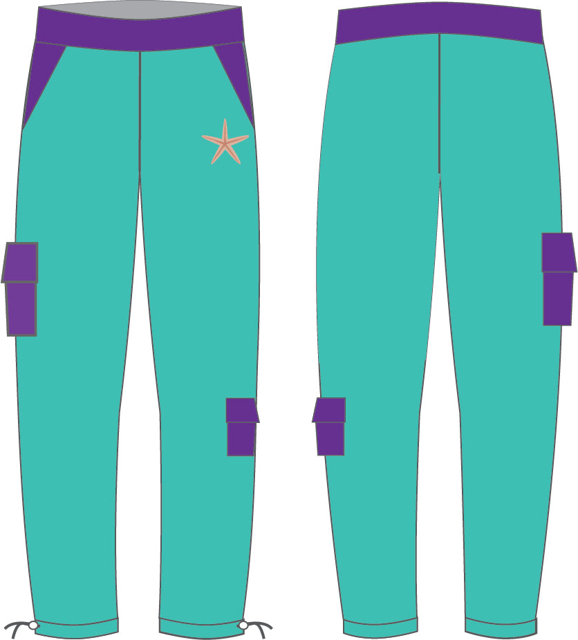 Under The Sea Zipper Cargo Pants