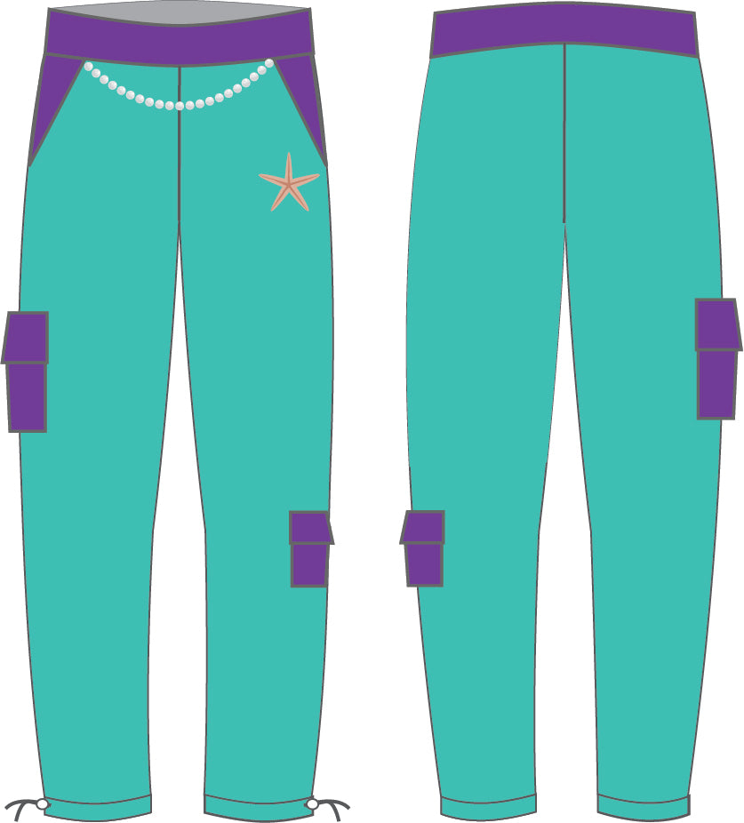 Under The Sea Zipper Cargo Pants