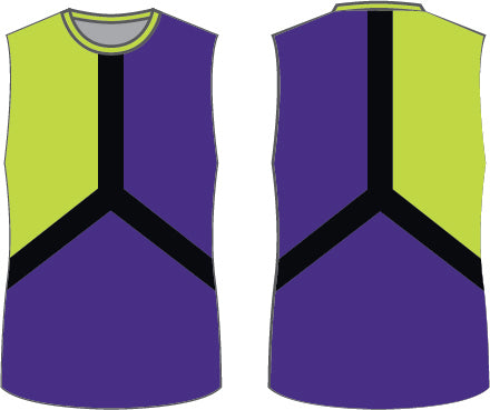Custom Lime Purple Modern Kitbuilder Sleeveless Boys Tank