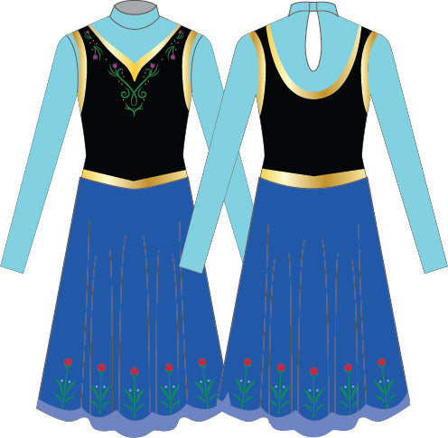 Maiden LS Tneck Keyhole Back Dress