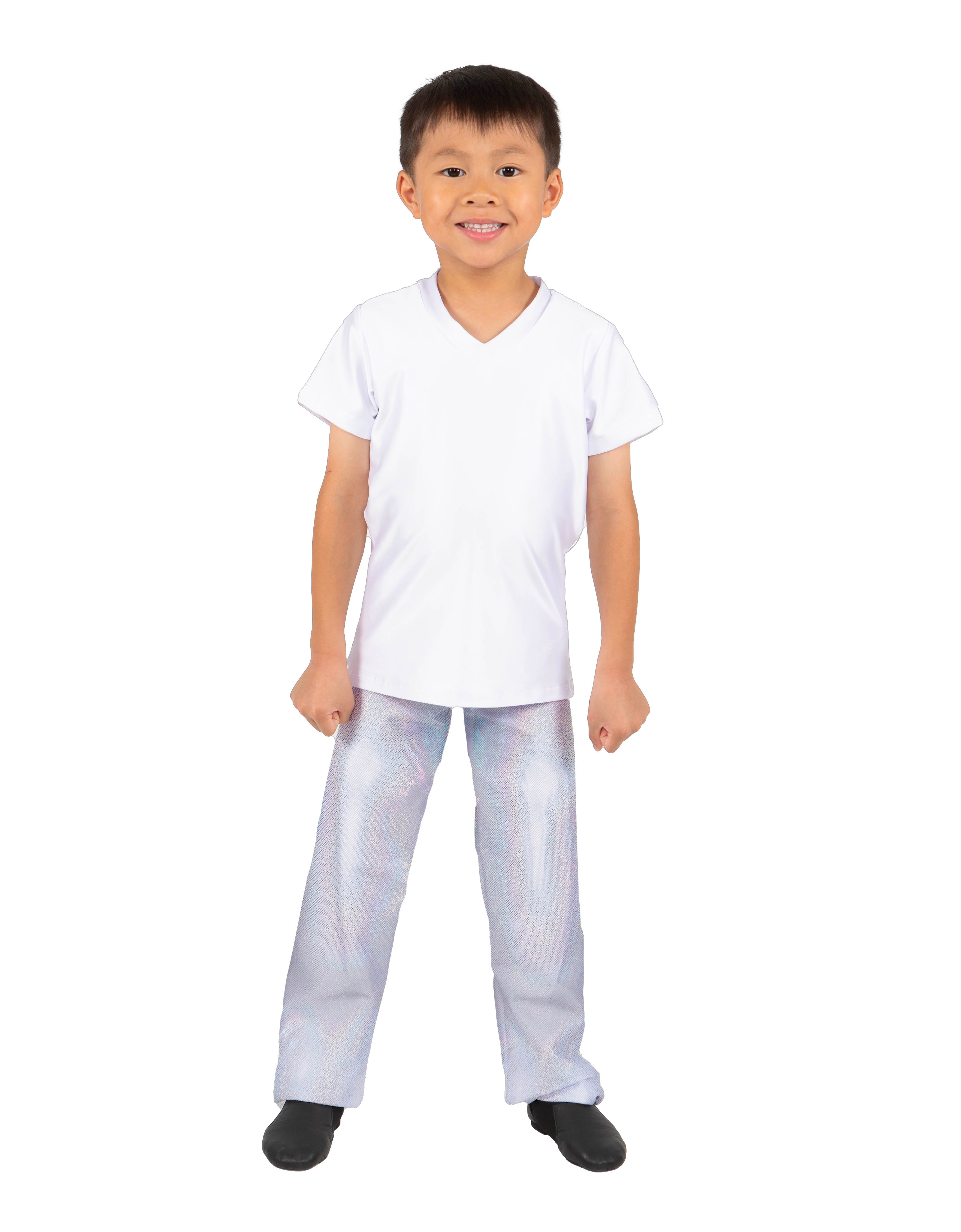 Solid Hologram Tap Pant