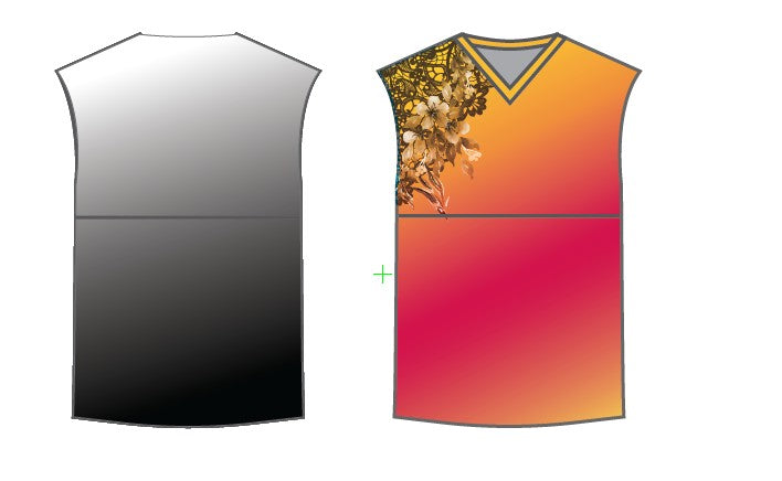 Falling Petals Boys Tank Convertible V Neck Tank Shirt