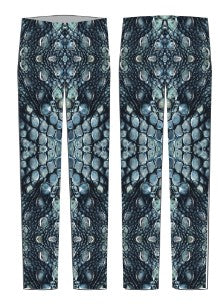 Reptilian LS Zip Back Unitard Tap Pant