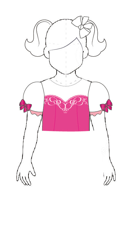 Sleeping Princess Puff Sleeve Crop Top
