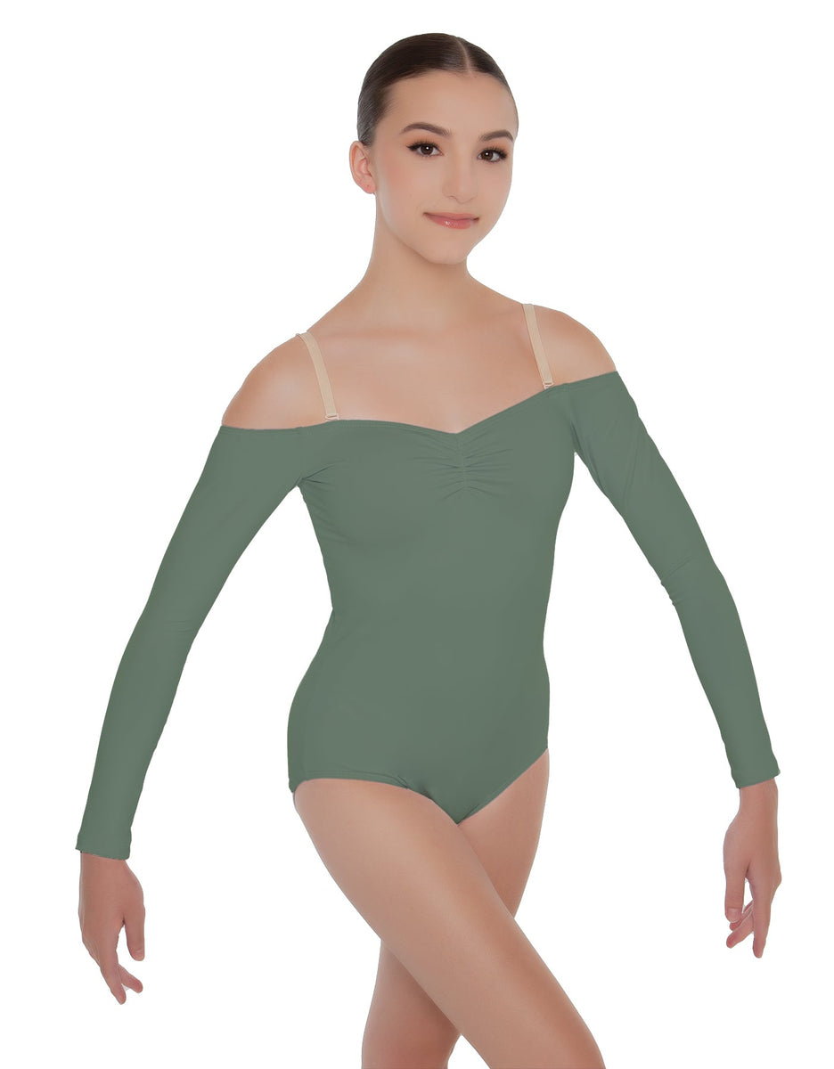 Evaporate LS Round Neck Leotard
