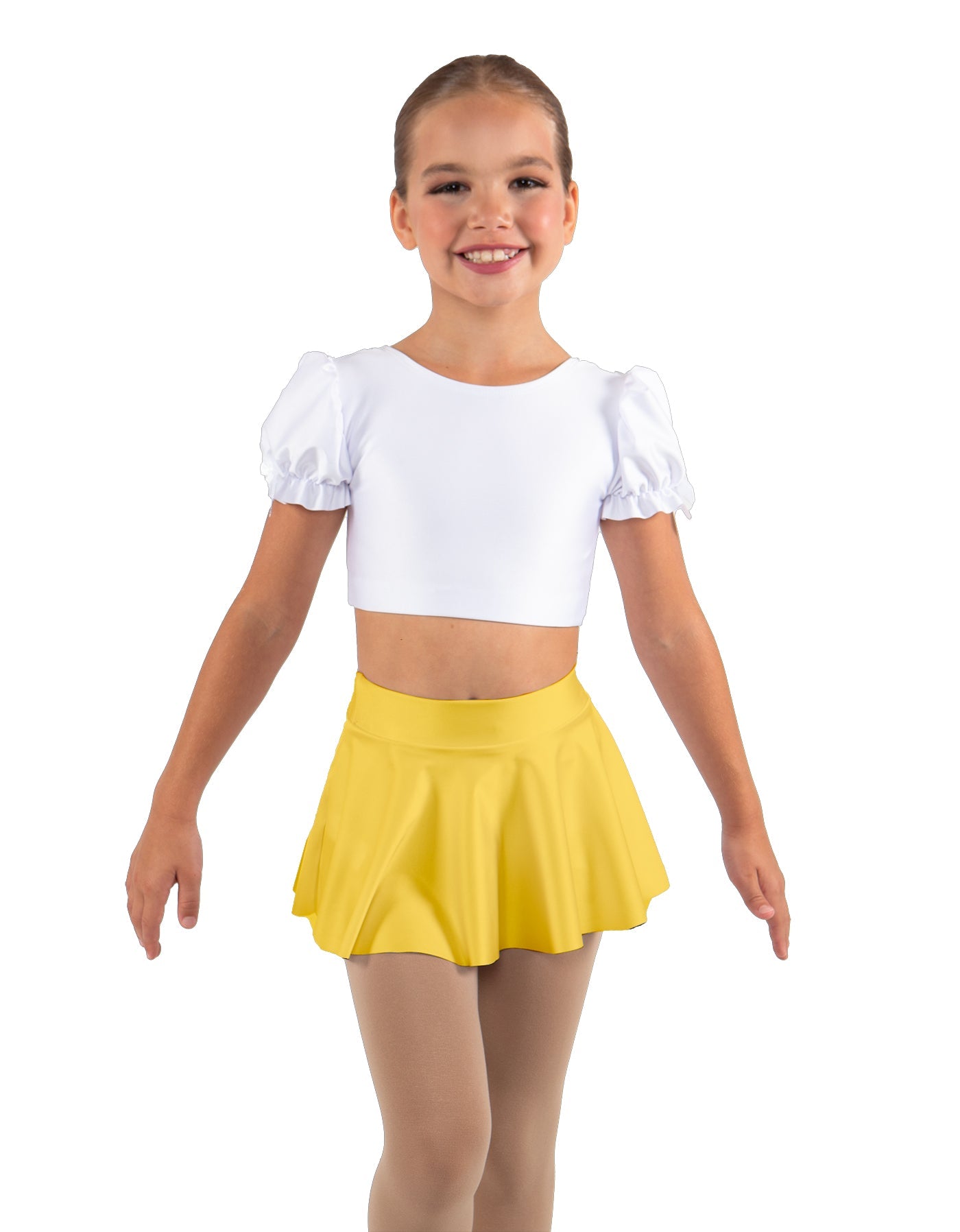 Solid Lycra Top Skirt Tall Band