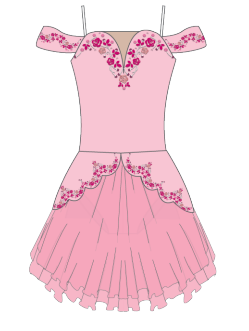 Custom Glenda Regal Leotard with Sleeves