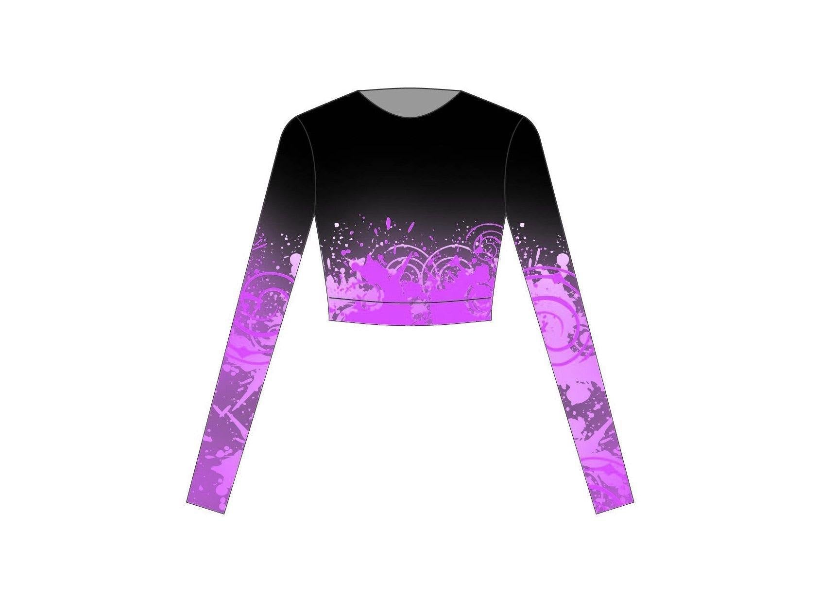 Splatter Long Sleeve Crop - Hamilton Theatrical