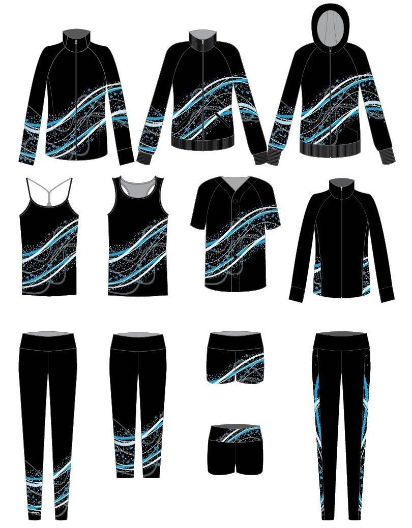 Stardust Zipper Front Crop Top - Hamilton Theatrical