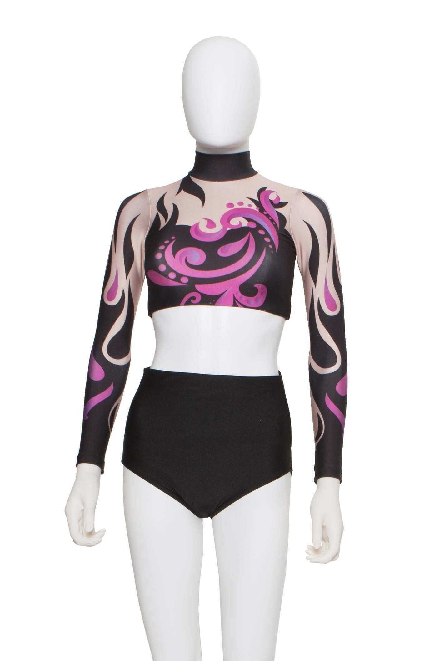 Swirl LS Crop Top - Hamilton Theatrical