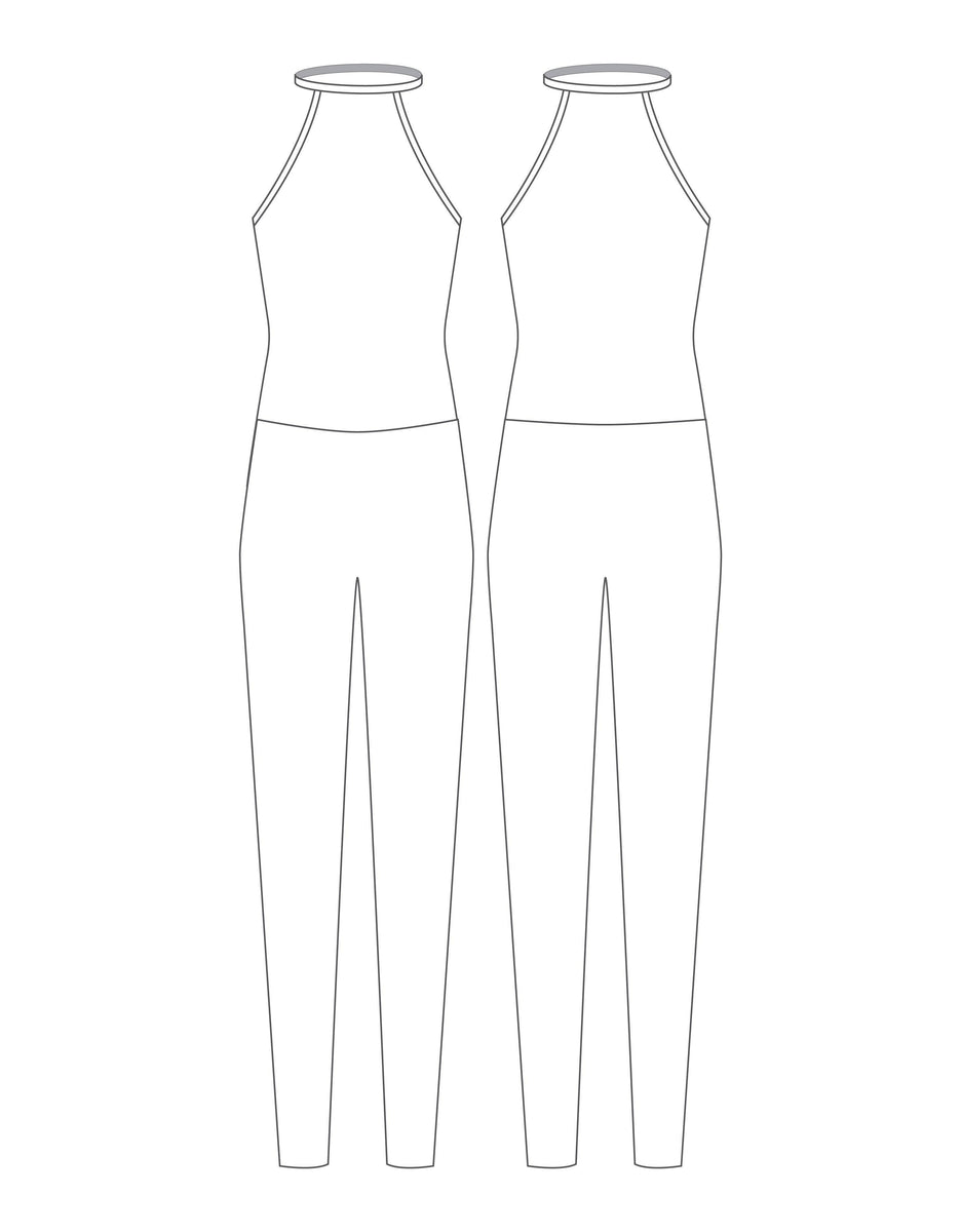Custom Inked Shadows Unitard - Lycra & Mesh Fusion