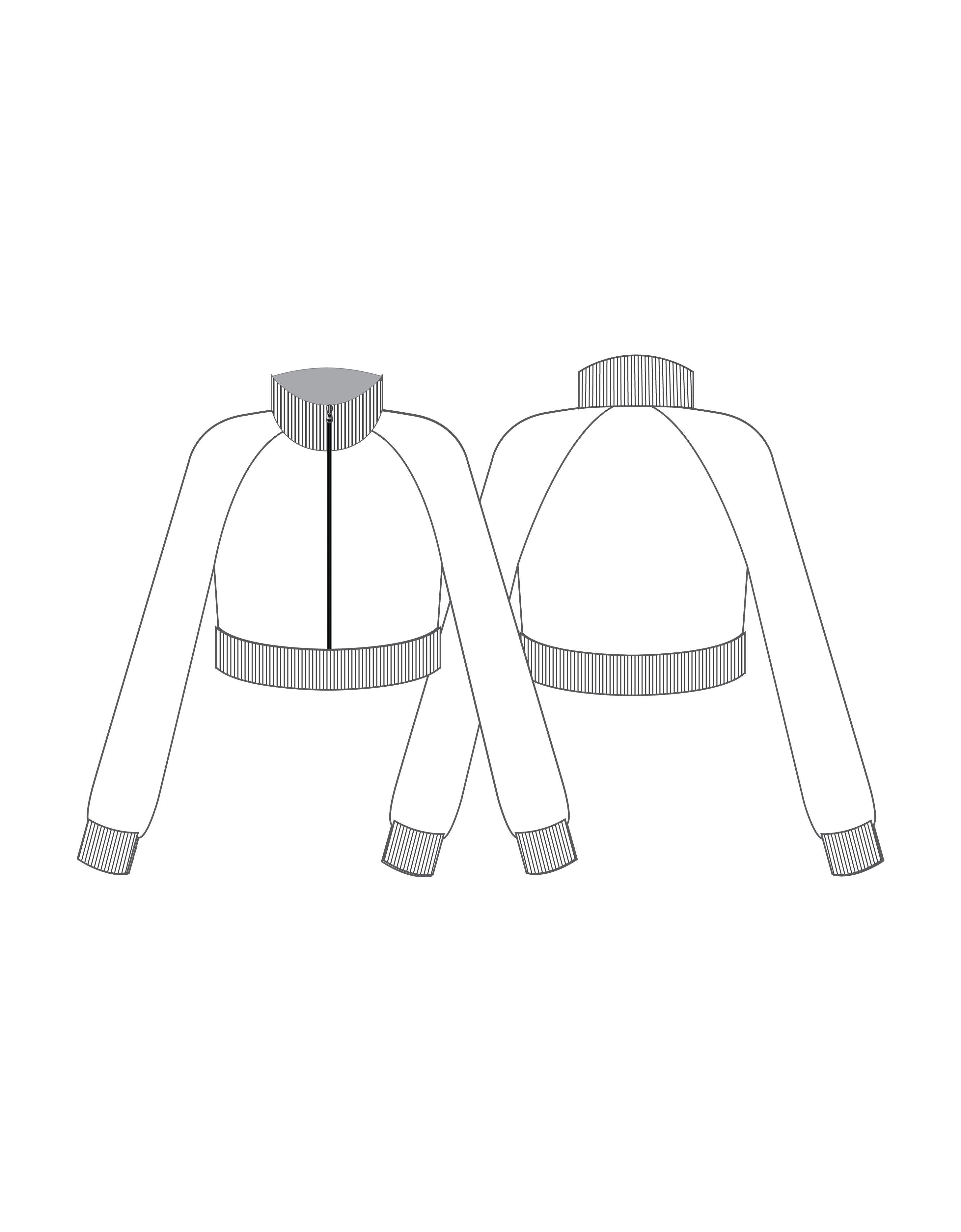 Custom Inked Cropped Jacket - Hamilton Theatrical