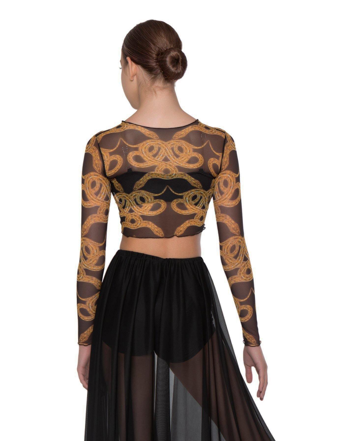 Meduza LS Mesh Crop Top - Hamilton Theatrical