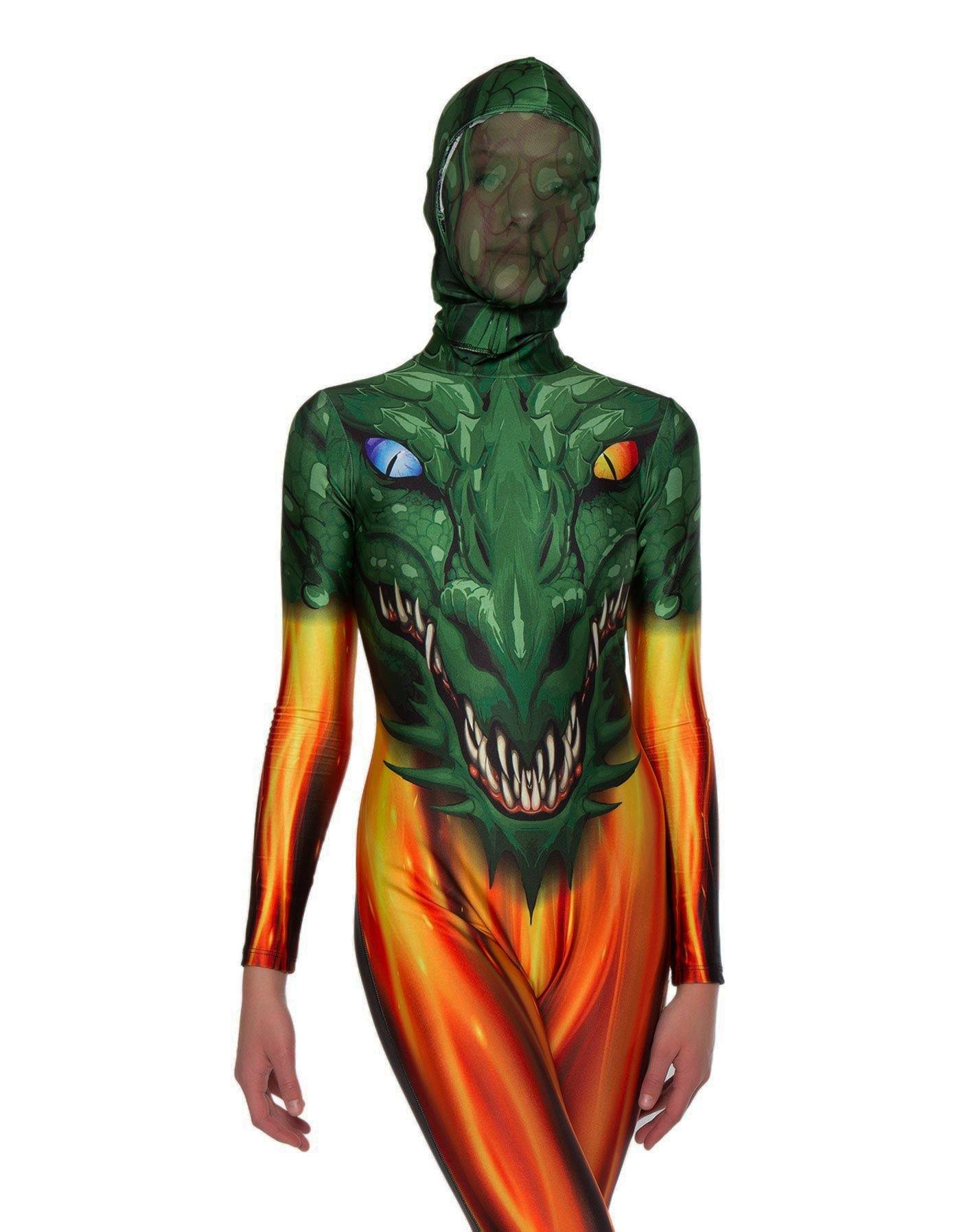 Dragon Living Art Head LS Zip Back Unitard - Hamilton Theatrical