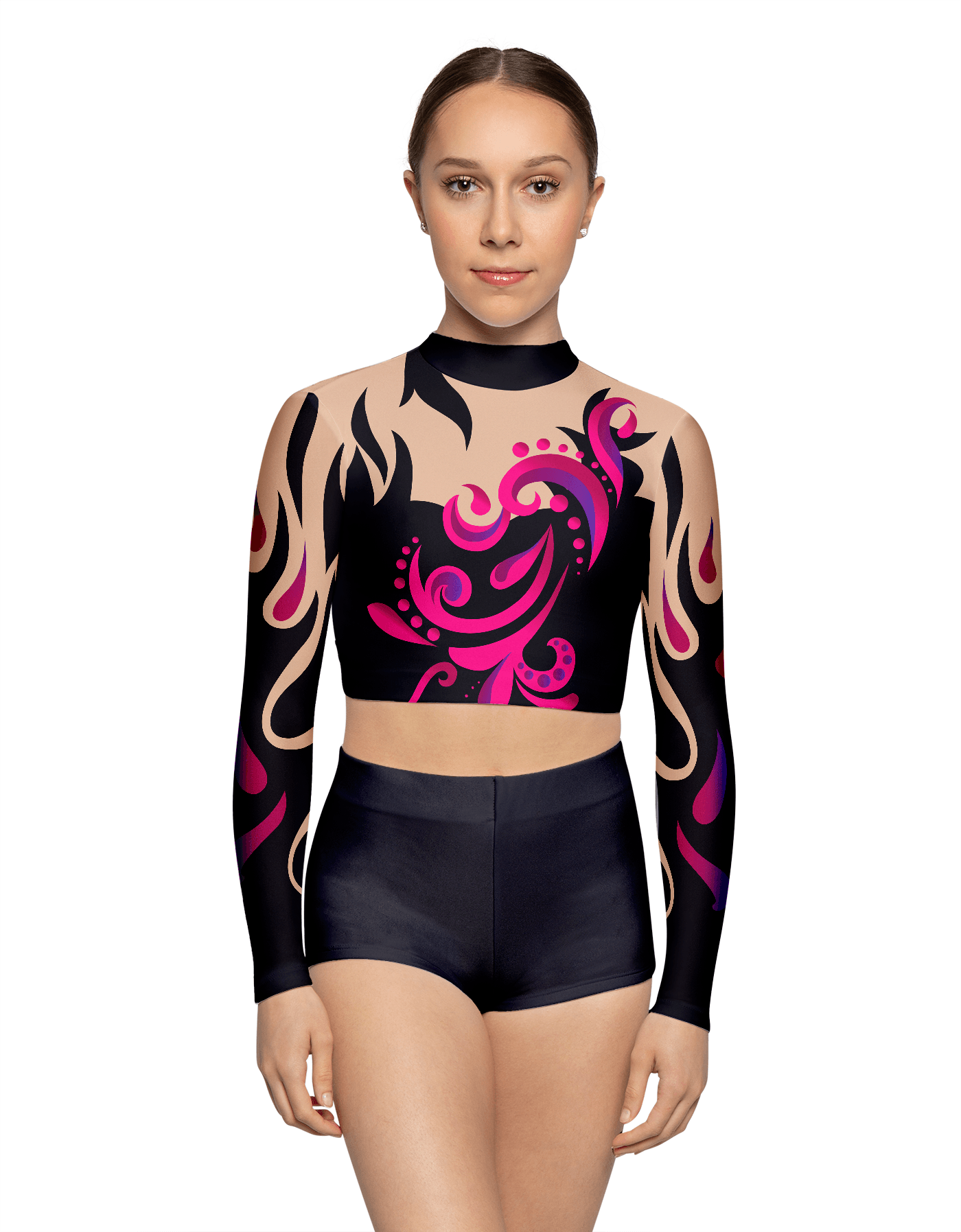 Swirl LS Crop Top - Hamilton Theatrical