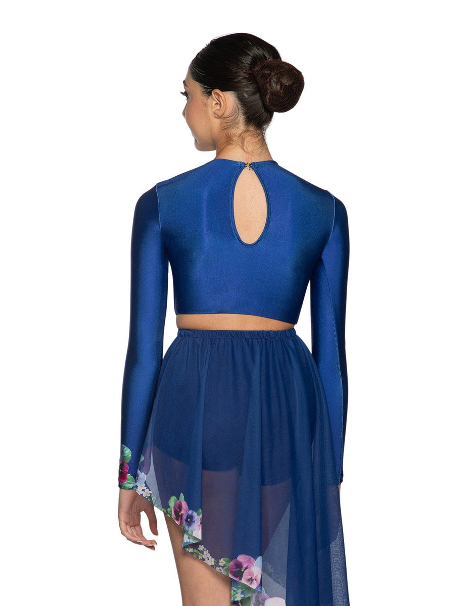Custom Inked Wrap Panel Skirt - Lycra main image 0
