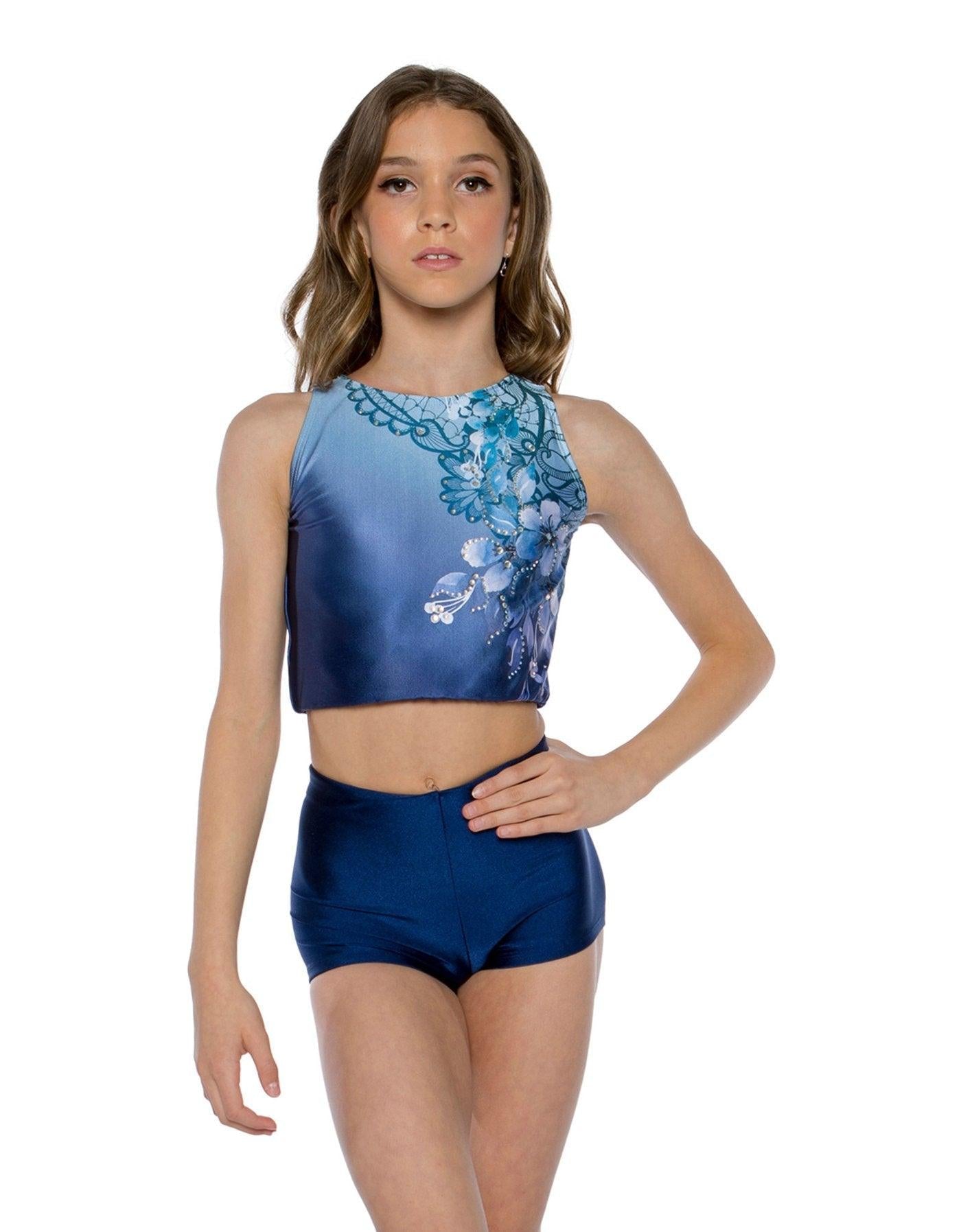 Falling Petals Sleeveless Crop Top - Hamilton Theatrical