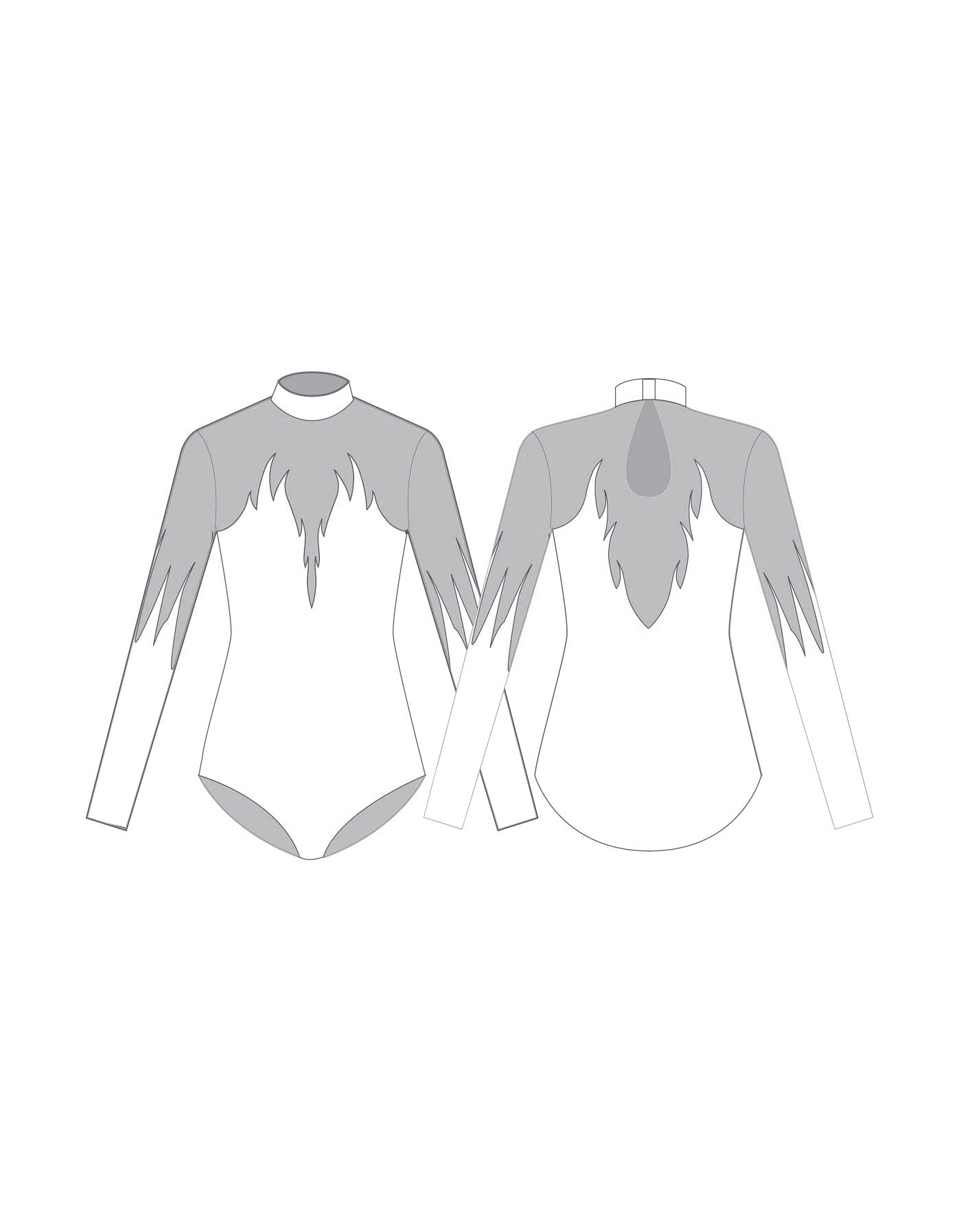 Custom Inked Ignite Swan Leotard - Lycra