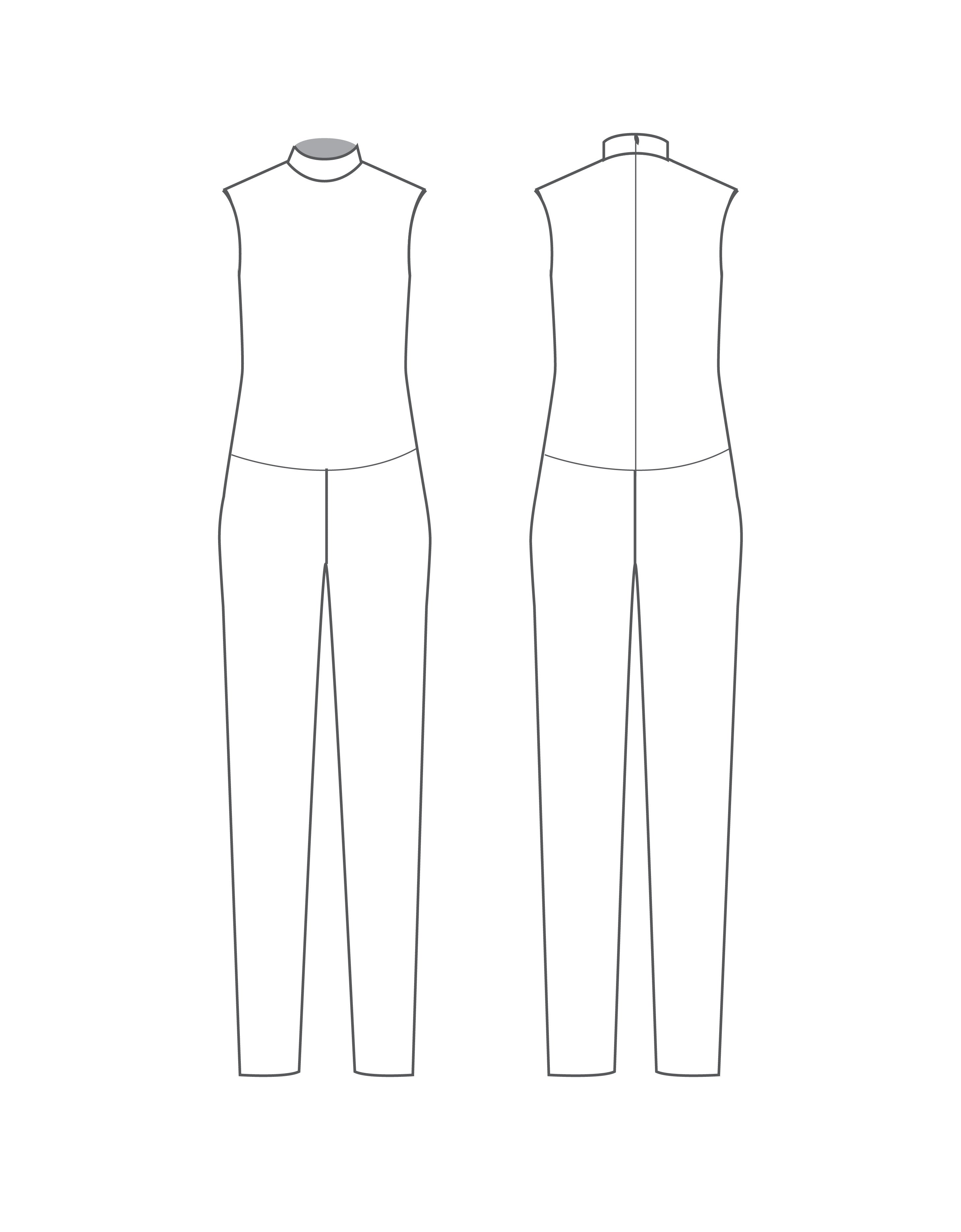 Custom Inked Mens TNeck Zipper Back Sleeveless Slim Leg Unitard - Lycra