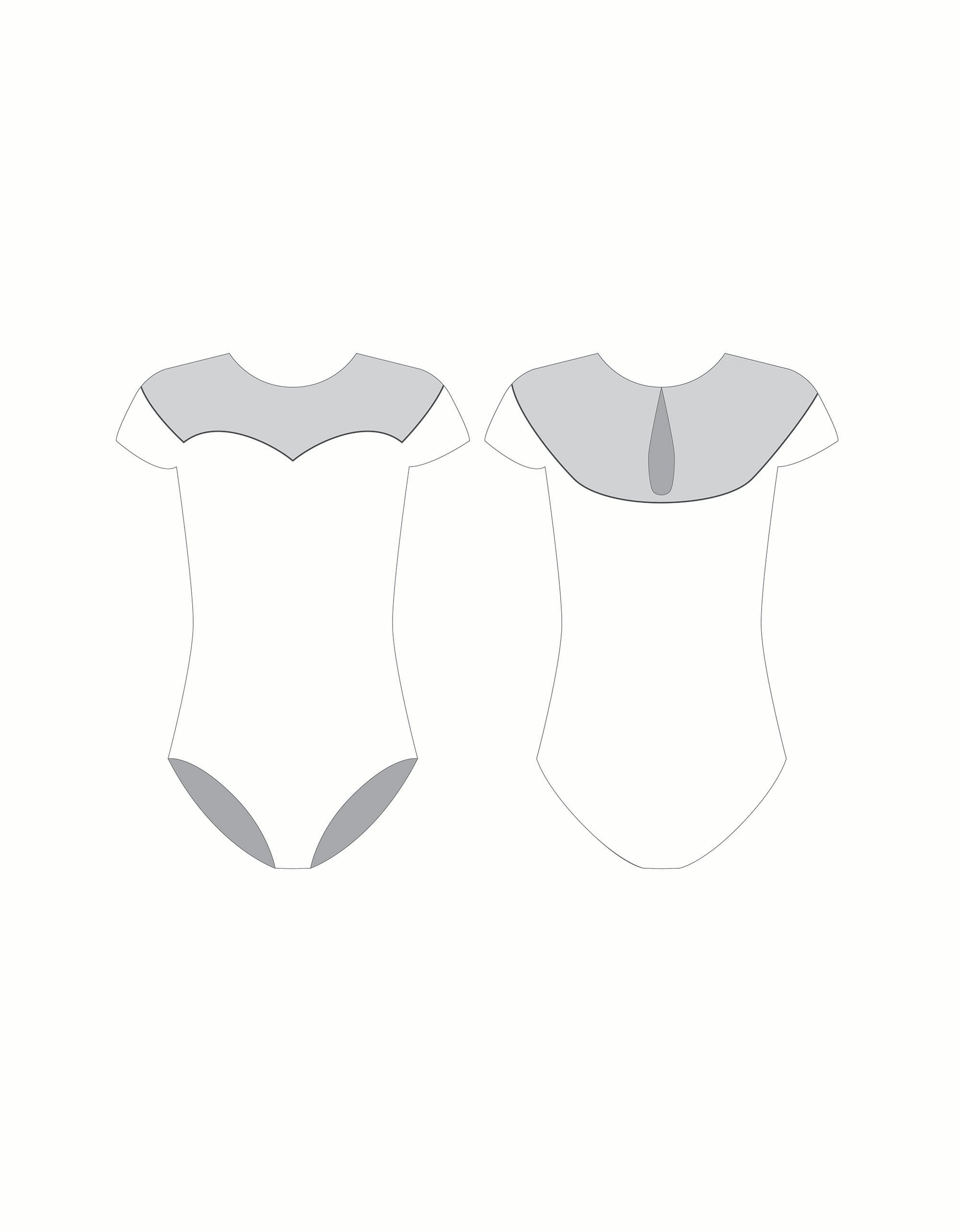 Custom Inked Sweetheart Leotard (velvet) - Lycra