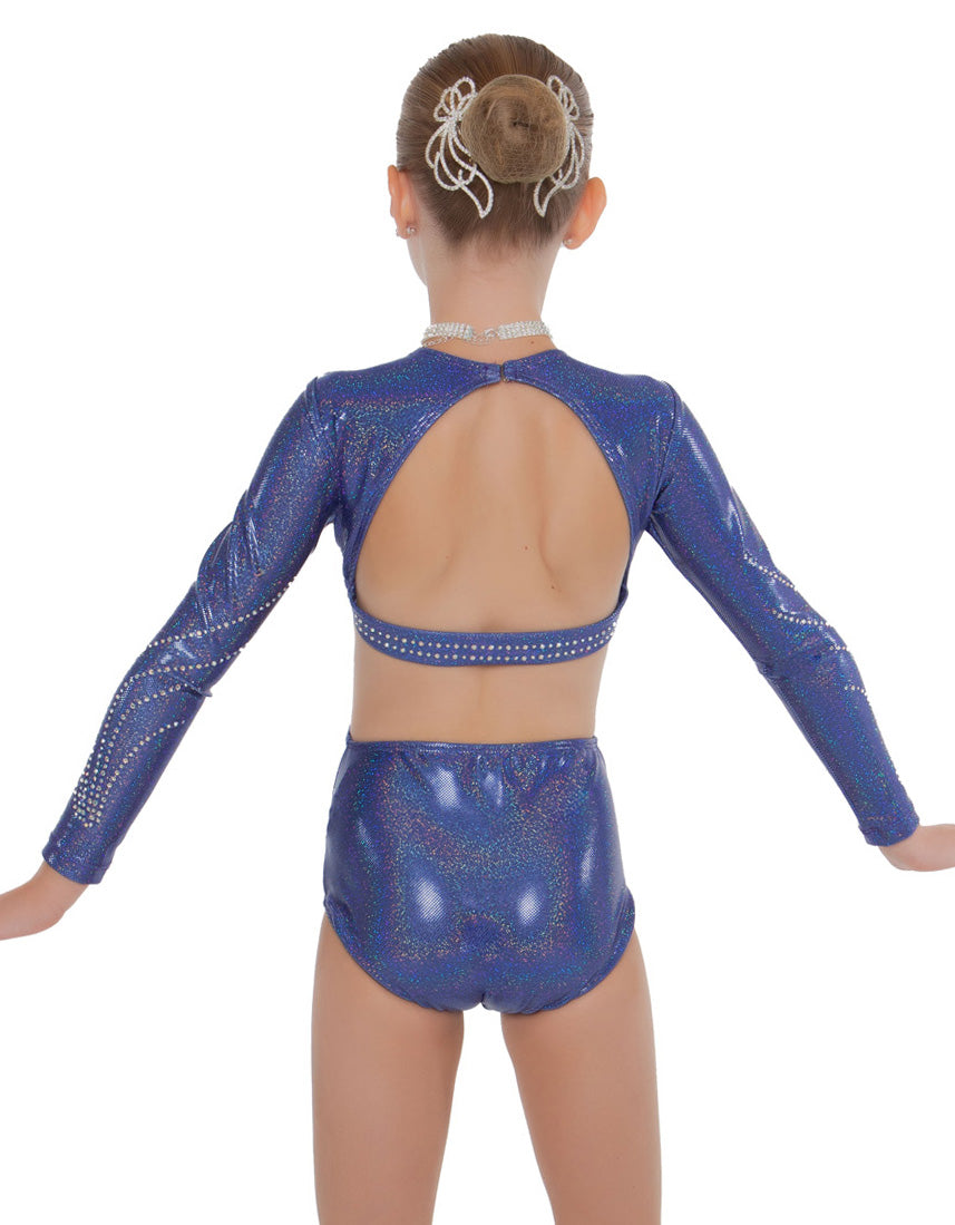 Hologram LS Leotard Triangle Back