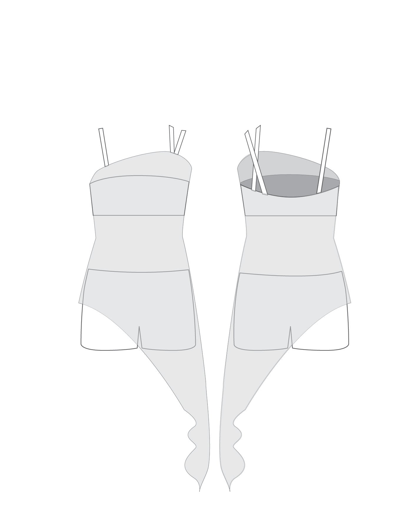 Custom Inked Shadows Dress - Lycra & Mesh