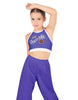 Choco Milk Halter Binding Crop Top