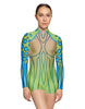 Sea Creature LS Tneck Zipper Back Biketard