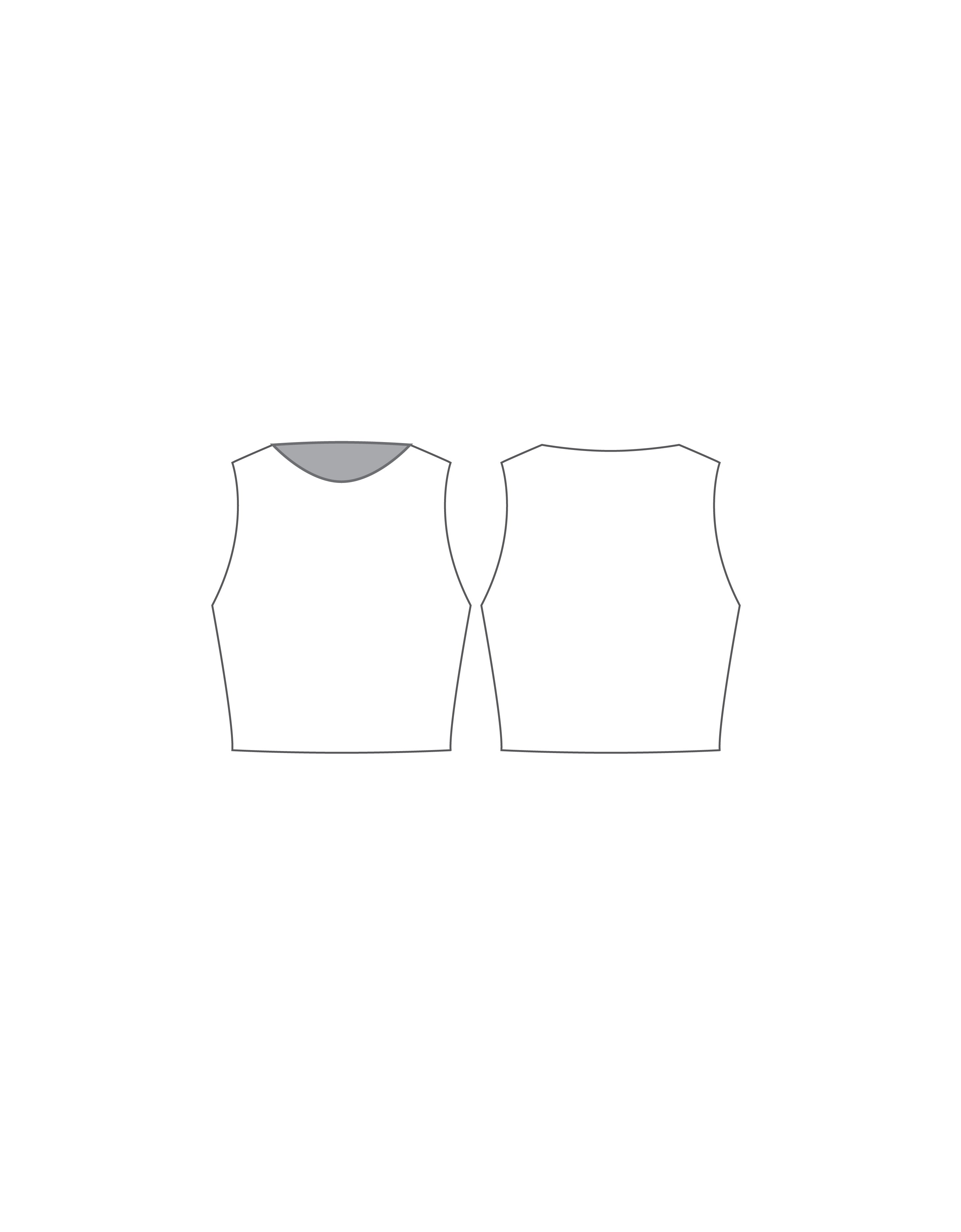 Custom Inked Sleeveless Crop Top - Lycra