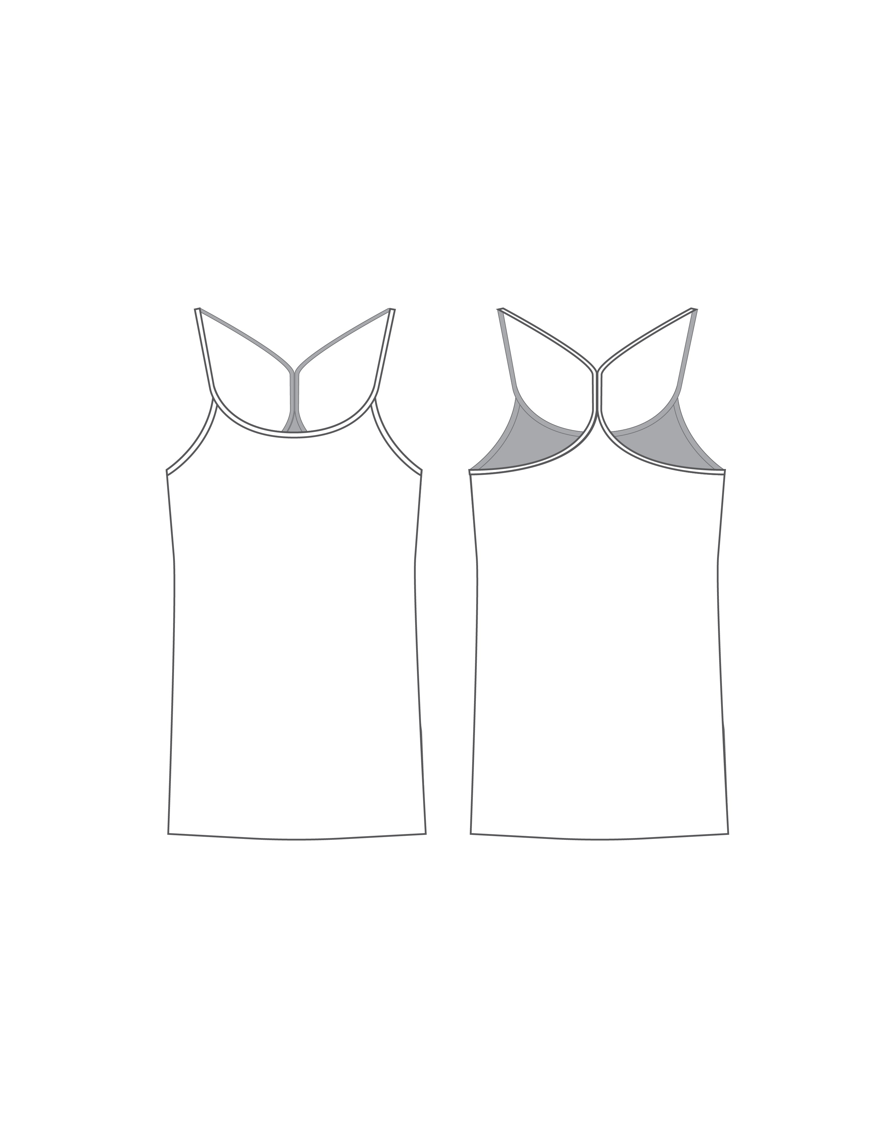 Custom Inked Racer Strap Camisole - Lycra