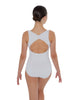 Solid Lycra Scoop Neck Open Back Leotard