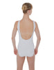 Solid Lycra Boatneck Open Back Leotard