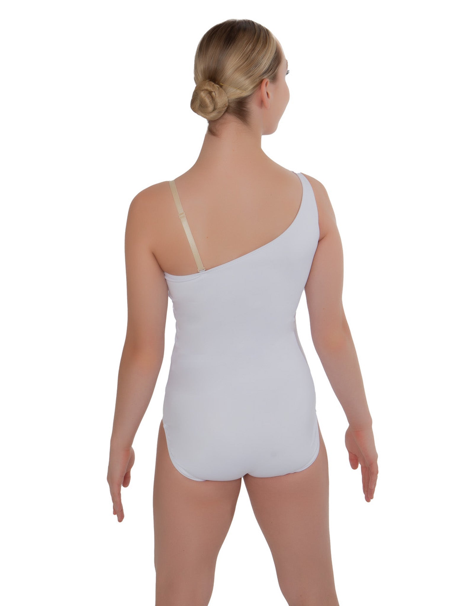 Solid Lycra One Shoulder Leotard