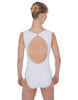 Solid Lycra Sleeveless Open Back Leotard