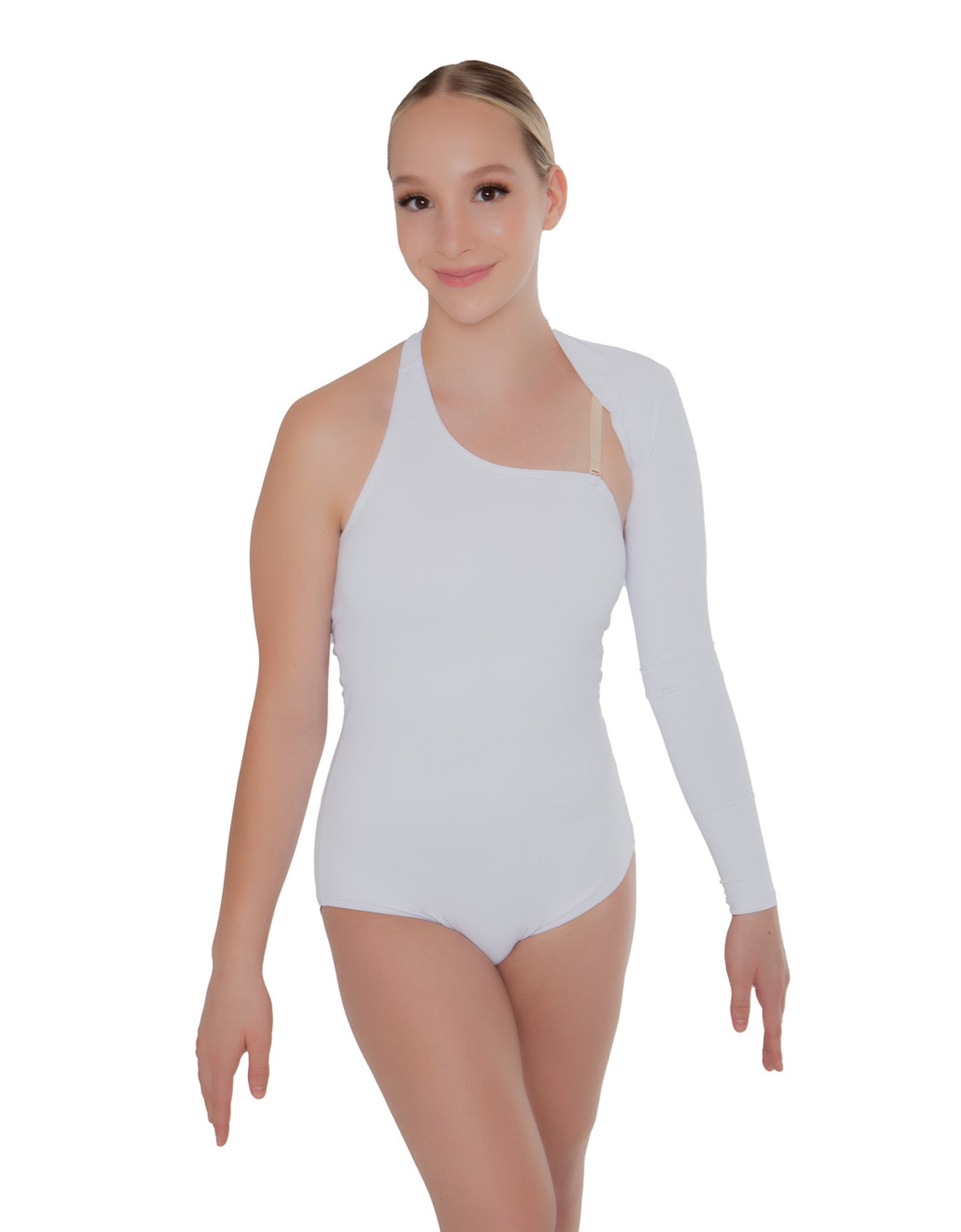 Solid Lycra One Sleeve Leotard